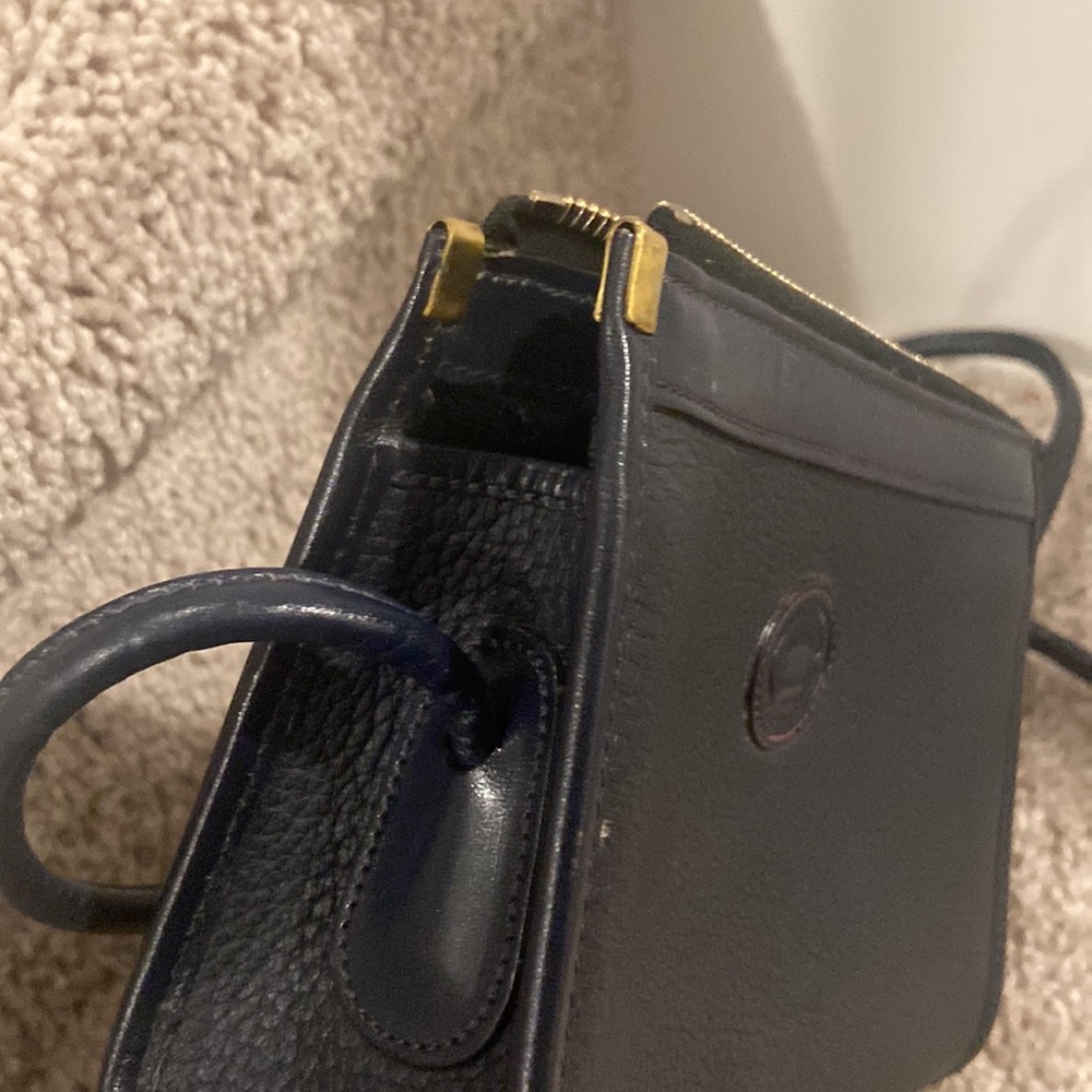 Vintage Classic Dooney & Bourke Black Pebble Leather Crossbody Bag - Picture 9 of 12